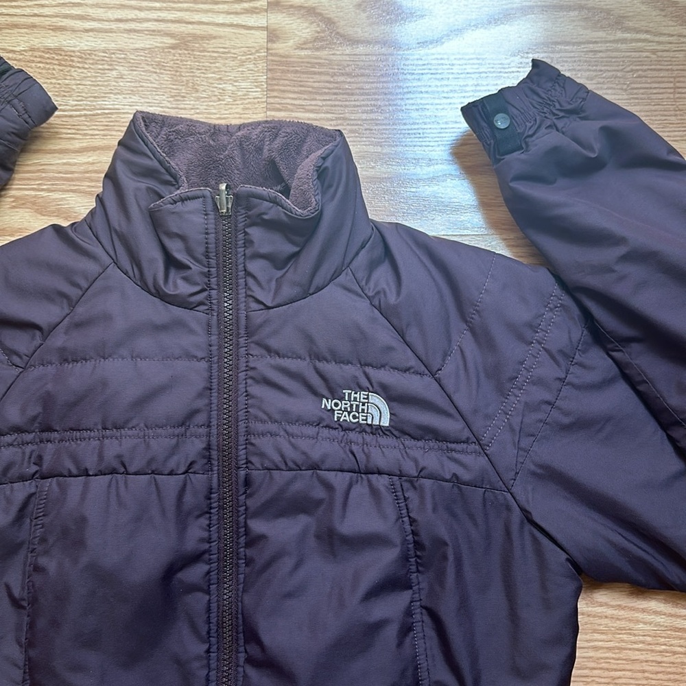 The North Face Women's purple quilted puffer coat size small